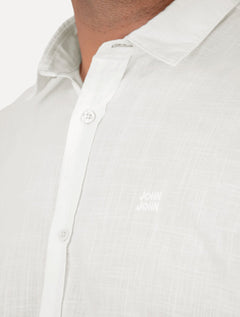 Camisa John John Masculina Relaxed Manga Curta Cotton Branca