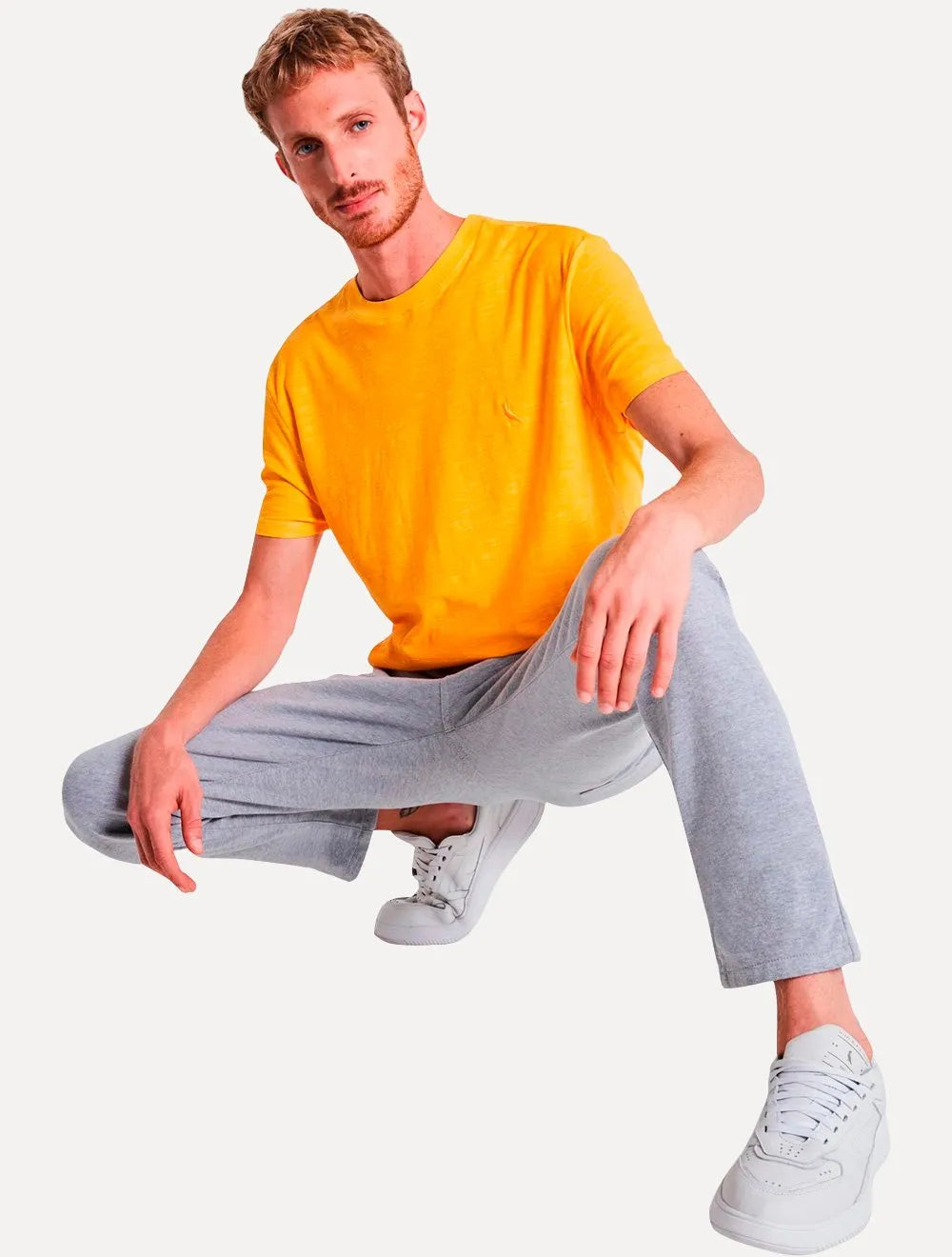 Camiseta Reserva Masculina Flamê Stone Amarela