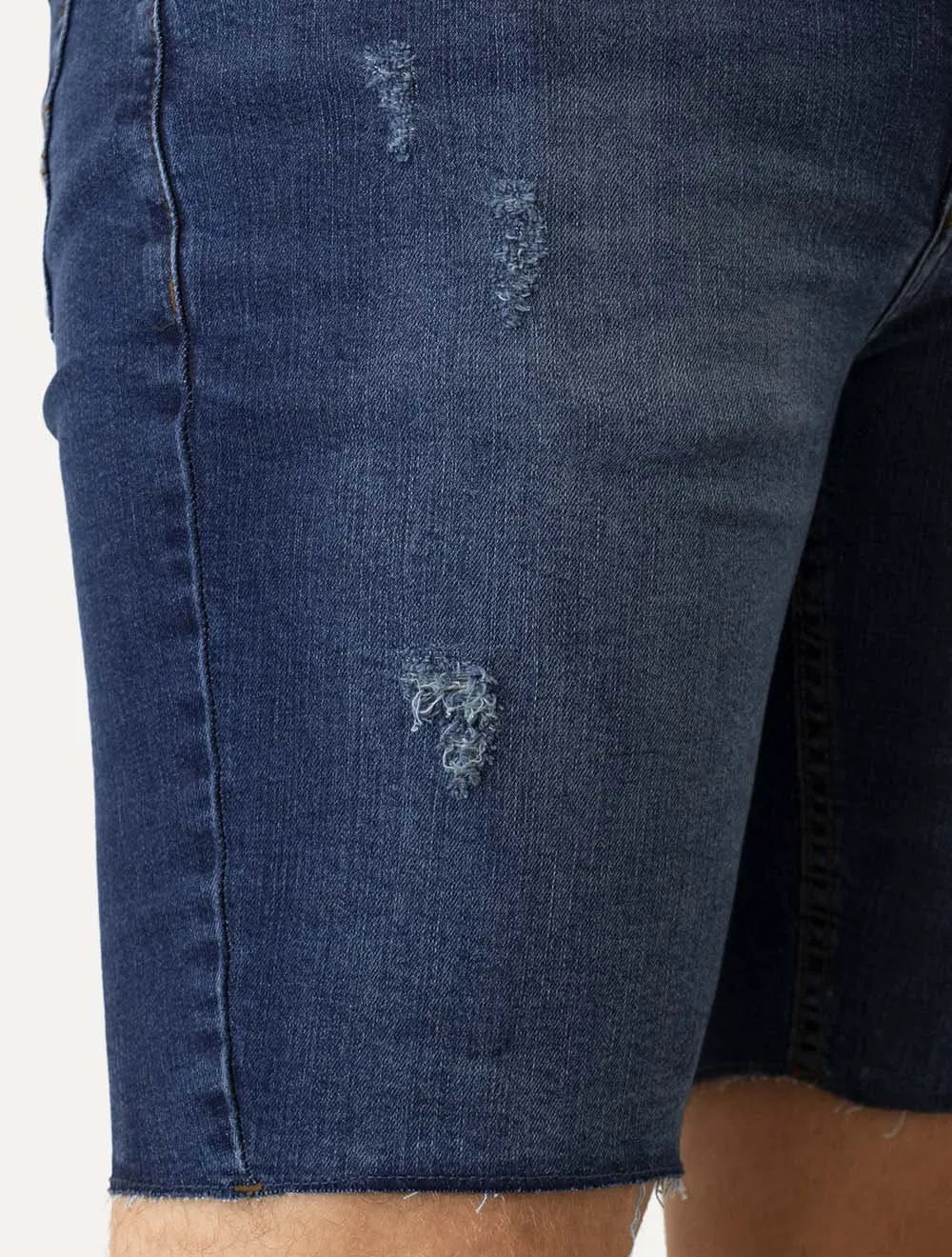 Bermuda Guess Jeans Masculina Inter Refile Azul Médio