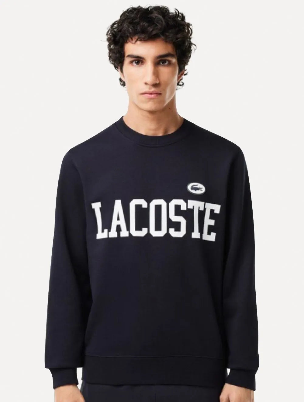 Moletom Lacoste Masculino Crewneck Classic College Azul Marinho