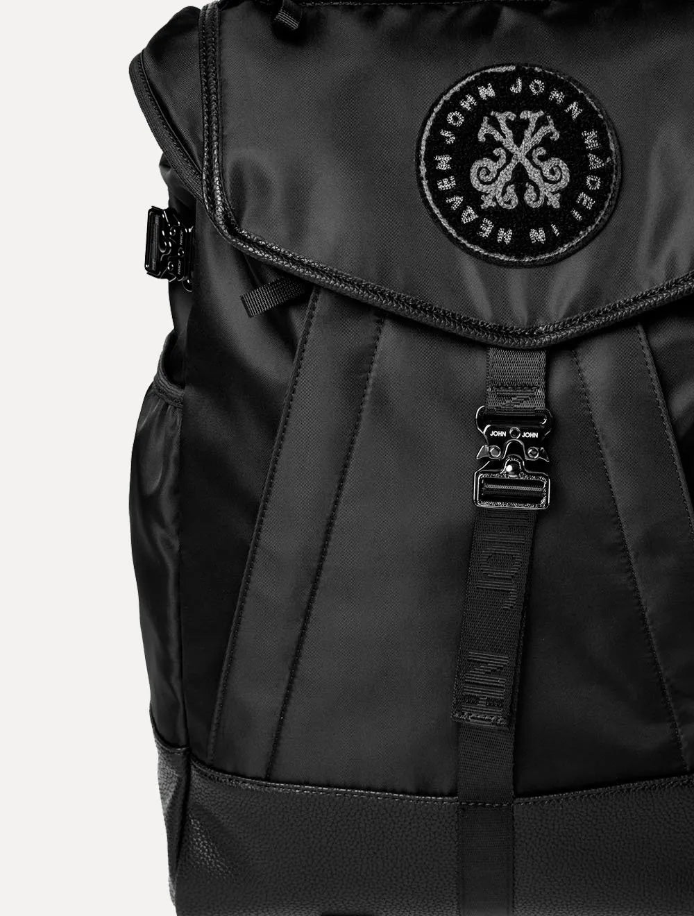Mochila John John Masculina Backpack Phillip Preta