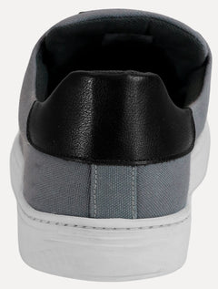 Tênis Dudalina Masculino SL Lona Mistral Napa Logo Chumbo