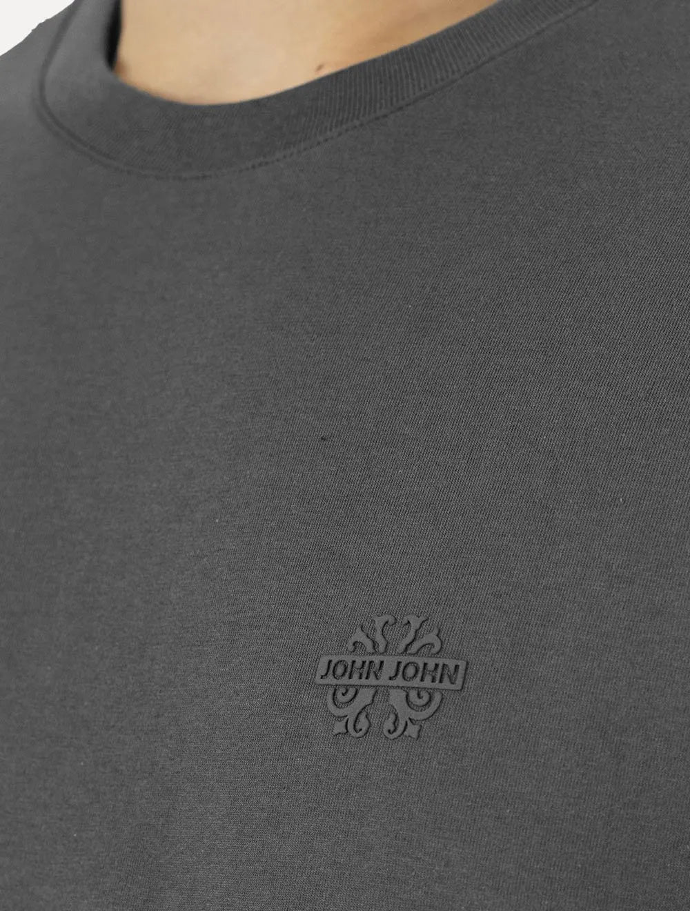Camiseta John John Masculina Rubber Key Light Transfer Cinza Escuro
