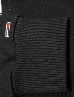 Moletom Tommy Jeans Masculino Hoodie Flag Logo Spray Preto