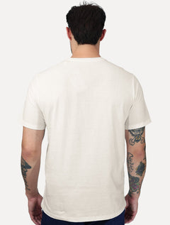 Camiseta Dudalina Masculina Regular Silk Bolso Off White