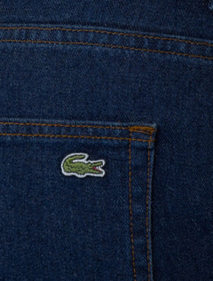 Bermuda Lacoste Jeans Masculina Essential Cotton Azul Escuro