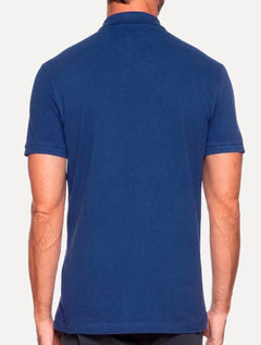 Polo Aramis Masculina Piquet Basic Mono Azul Indigo