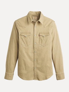 Camisa Levis Masculina Jeans Classic Western Standartd Cáqui