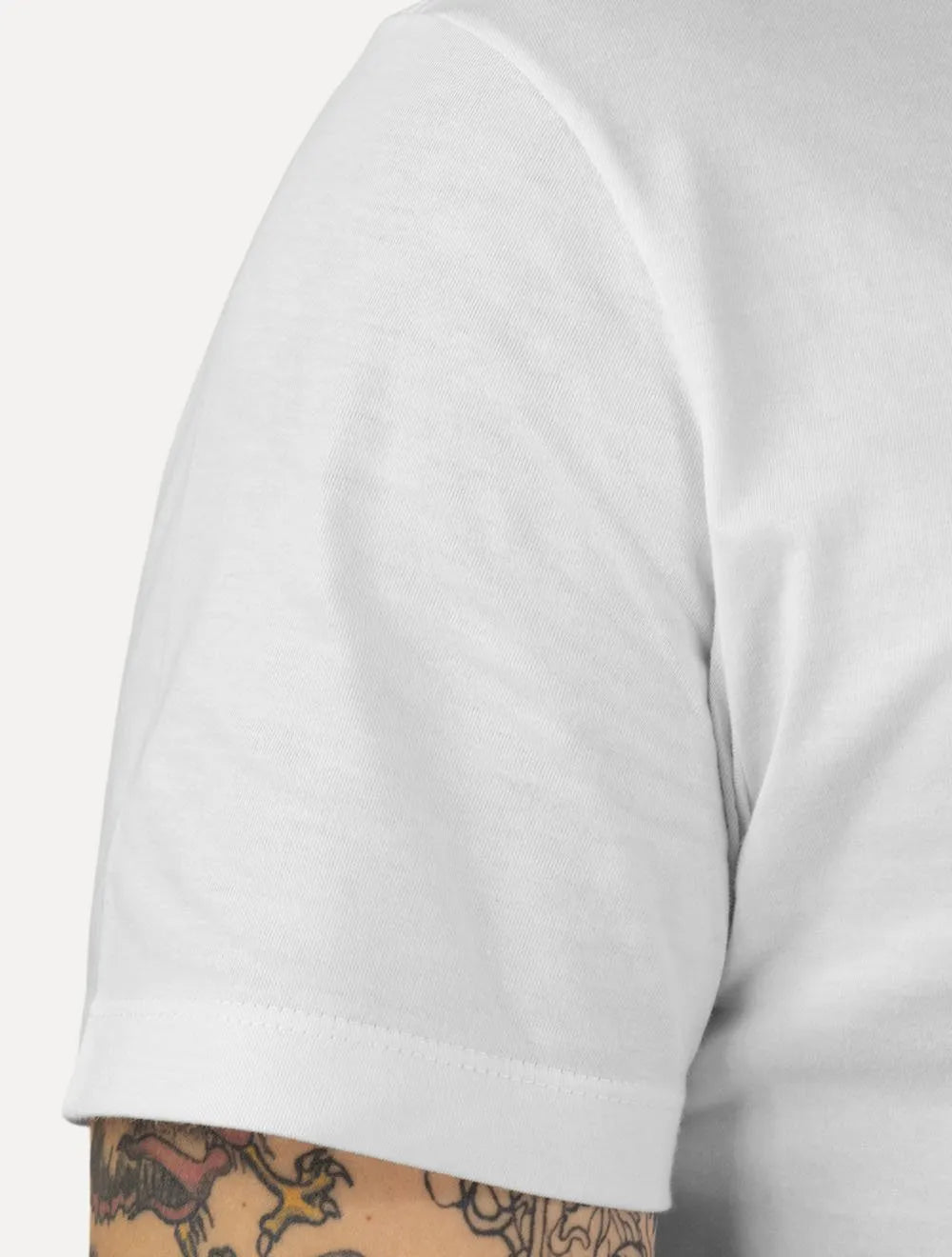 Camiseta Individual Masculina Slim Light Logo Branca