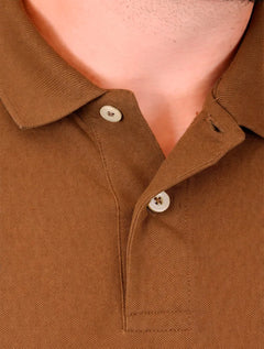 Polo Aramis Masculina Regular Basic Piquet Mono Marrom