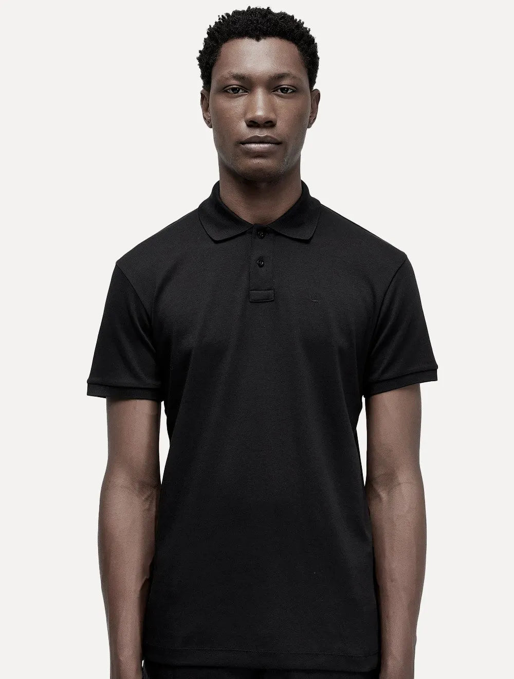 Polo Osklen Masculina Comfort Tridente Pure Touch Mono Logo Preta