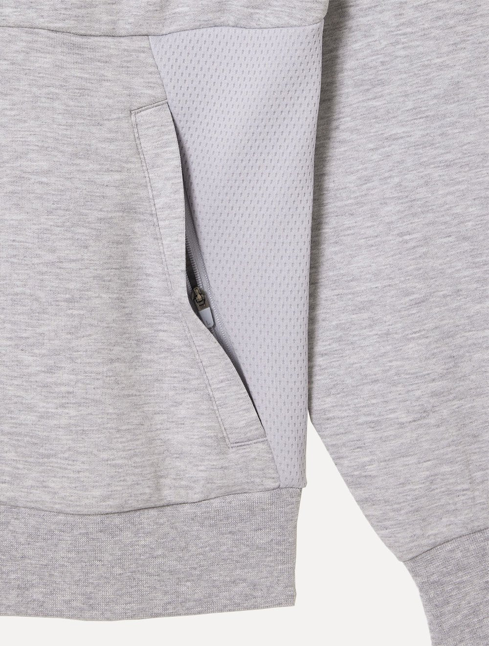 Moletom Lacoste Masculino Sport Mesh Panels Hoodie Cinza Mescla