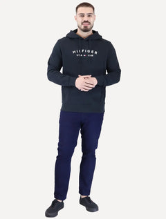 Moletom Tommy Hilfiger Masculino Fathers Day Hoodie Azul Marinho