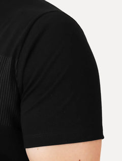 Camiseta Dudalina Masculina Regular Silk Grey Threads Preta
