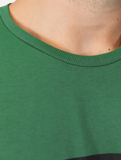 Camiseta King & Joe Masculina Estampada Logomania Strip Verde