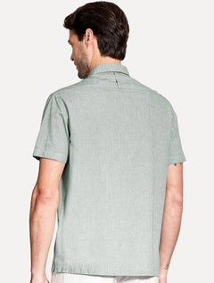 Camisa Aramis Masculina Regular Loop Flame Altino Verde Claro