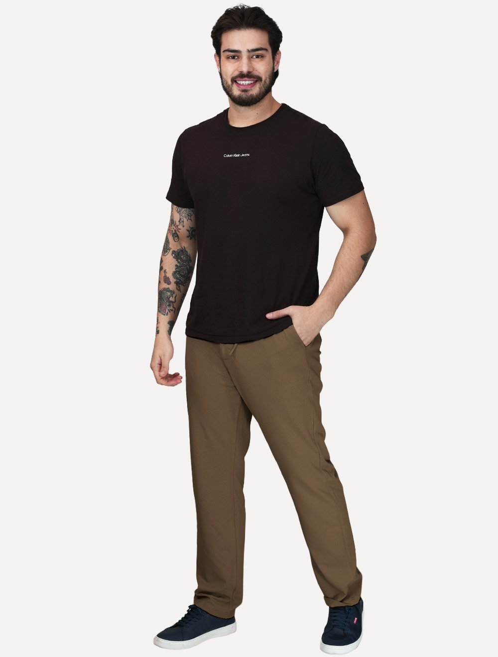 Calça Pellini Masculina Sport Classic Marrom