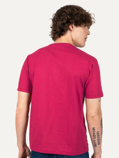 Camiseta Aleatory Masculina Navy Icon Rosa Cerise