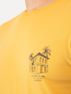 Camiseta Individual Masculina Slim Patrimonio Nacional Amarela
