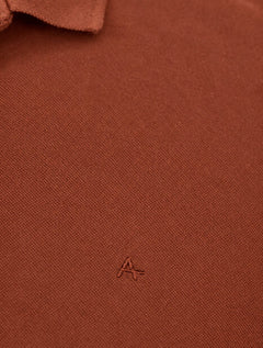 Polo Aramis Masculina Regular Basic Piquet Surton Mono Logo Terracota