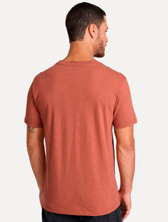 Camiseta John John Masculina Slim Fit Flame Laranja Escuro