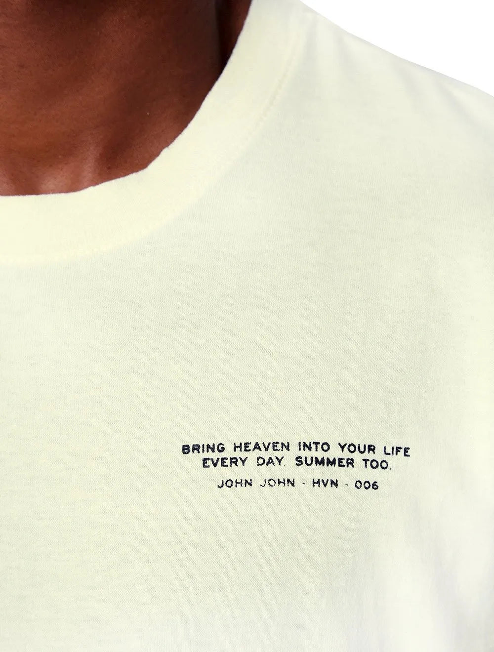 Camiseta John John Masculina Regular Double Flower Off-White
