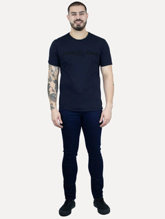 Camiseta John John Masculina JJ Basic Logo Rusty Azul Marinho