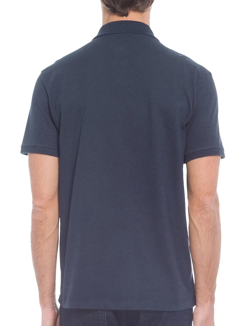 Polo John John Masculina New Simple Logo Azul Escuro