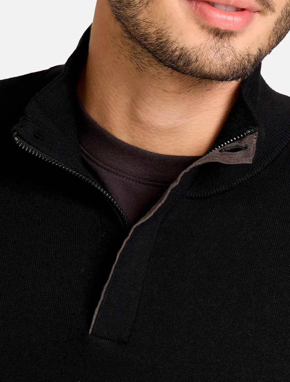 Suéter John John Masculino Regular Fit Tricot Jimmy Preto