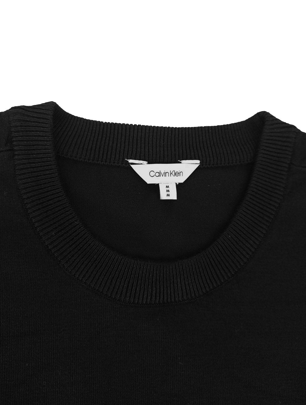 Suéter Calvin Klein Masculino Tricot Crewneck CK Logo Preto