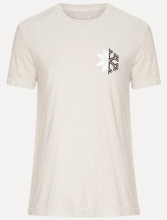 Camiseta Osklen Masculina Slim Rough Snow Icon Off-White