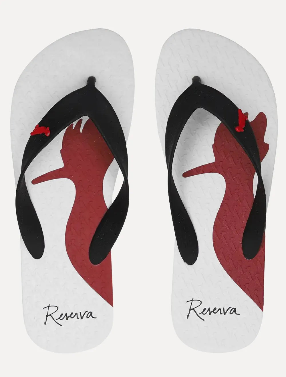 Chinelo Reserva Masculino Trancoso Woodpecker Preto/Branco