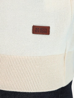 Suéter John John Masculino Regular Fit Tricot Smooth Areia