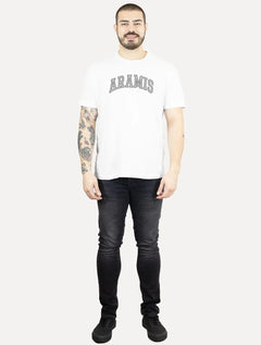Camiseta Aramis Masculina Regular New College Branca