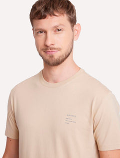 Camiseta Aramis Masculina Estampa Costas Gradiente Cáqui