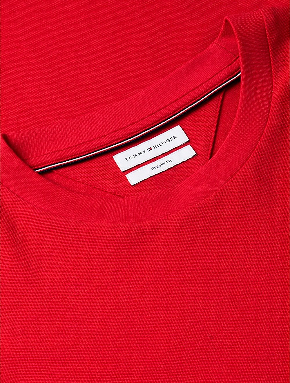 Camiseta Tommy Hilfiger Masculina Regular Piquet Pocket Vermelha