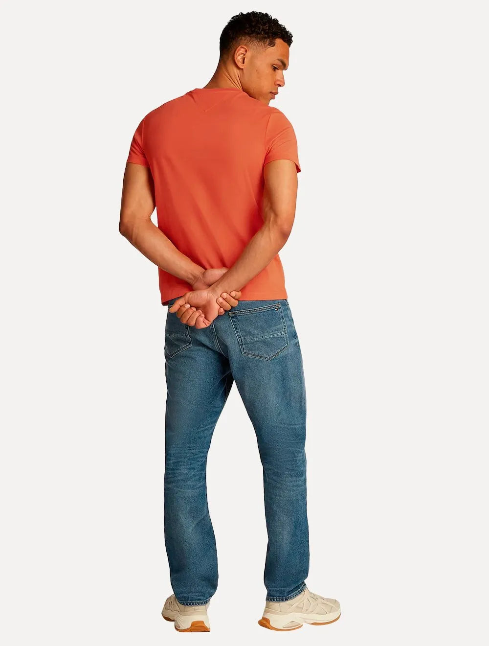 Camiseta Tommy Hilfiger Masculina Core Logo Tee Laranja