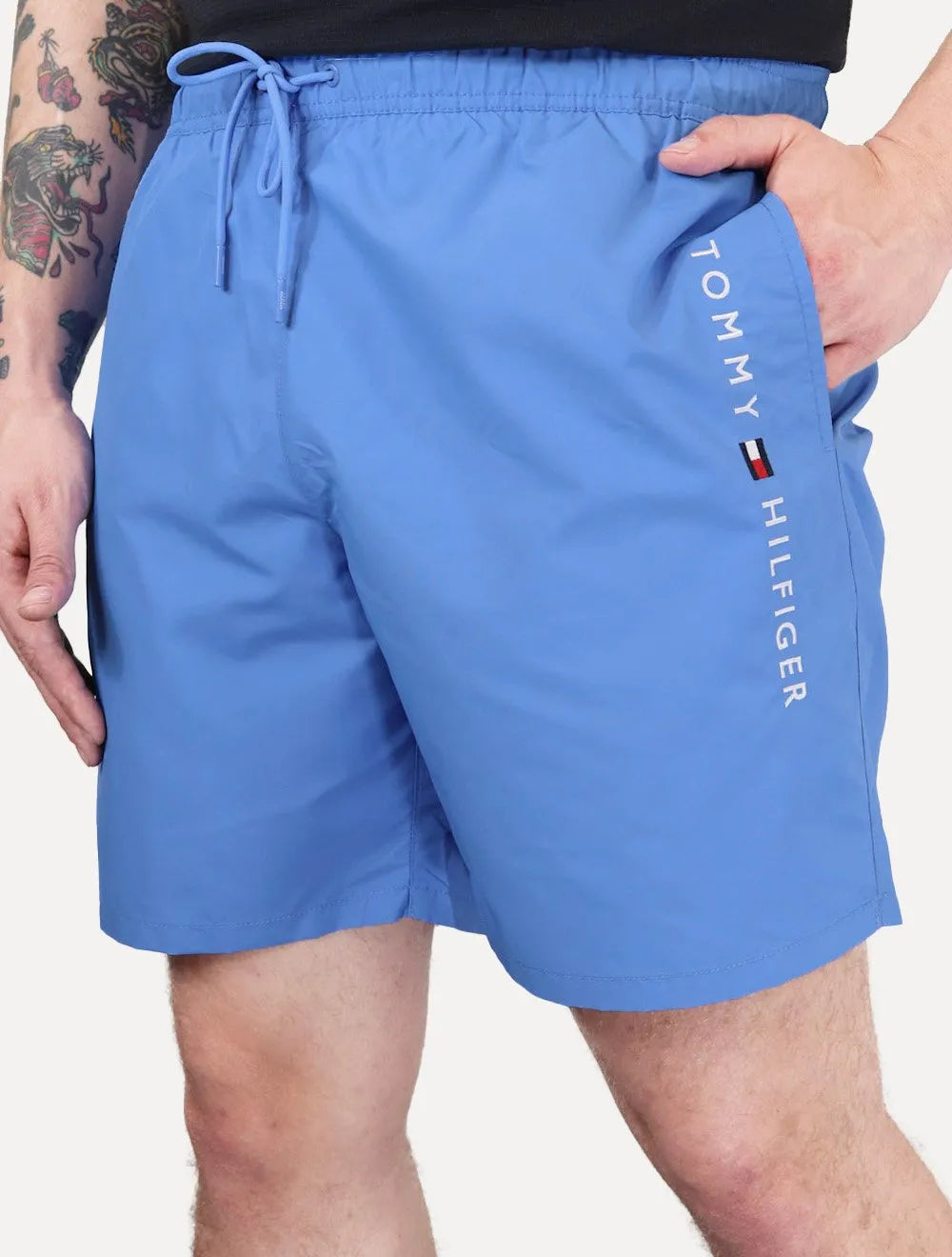 Short Tommy Hilfiger Masculino Long Drawstring Core Logo Azul
