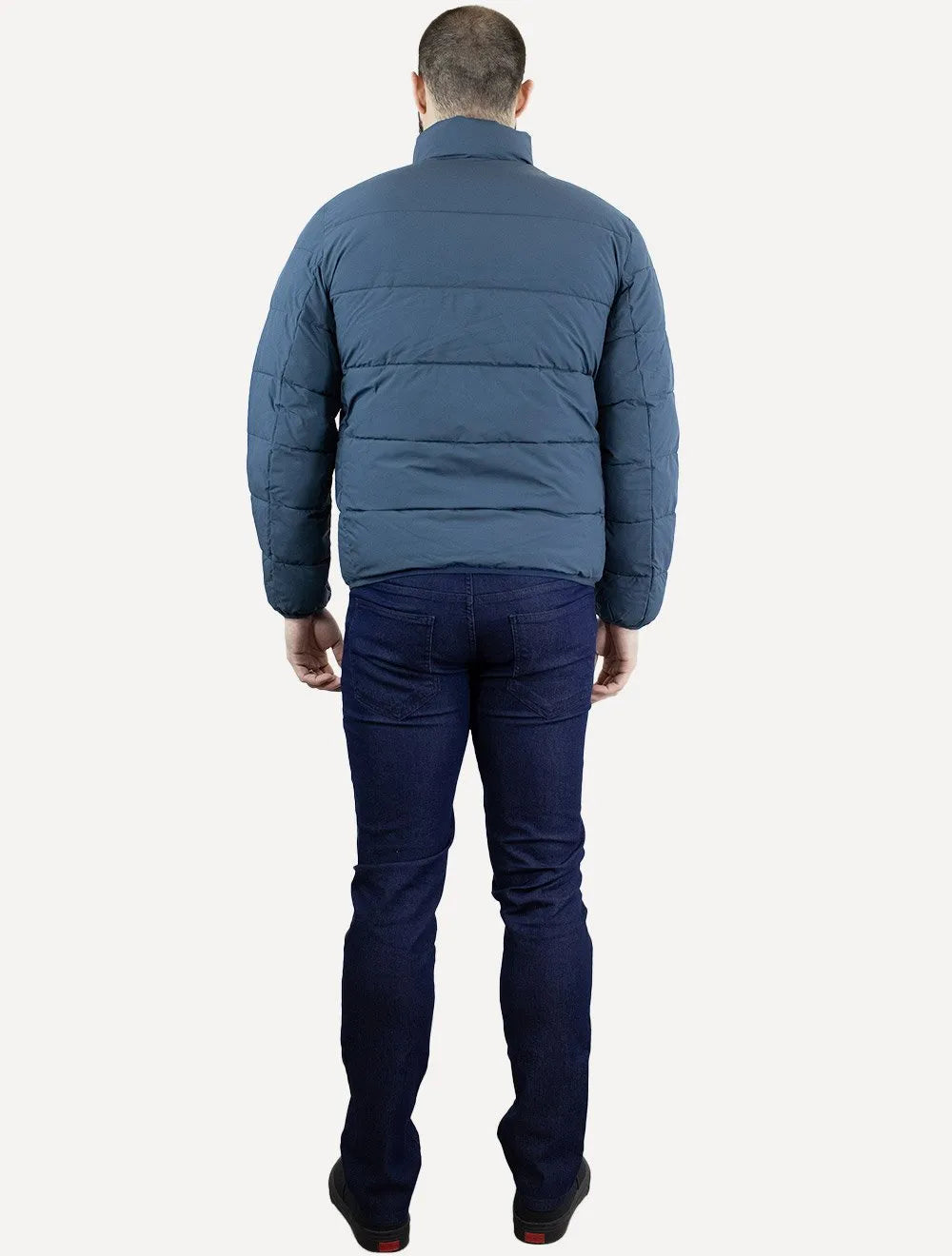 Jaqueta Levis Masculina Puffer Packable Quilted Azul Escuro