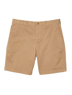 Bermuda Lacoste Masculina Sarja Regular Cotton Stretch Cáqui