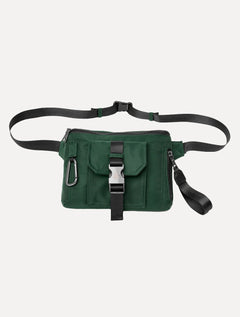 Bolsa John John Masculina Crossbody Gabe Verde Escuro