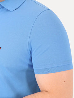 Polo Tommy Hilfiger Masculina Regular Piquet 1985 Azul