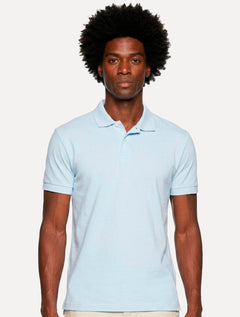 Polo Aramis Masculina Piquet Basic Mono Azul Celeste