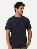 Camiseta Columbia Masculina Basica Logo Bordado Azul Marinho