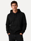 Casaco de Moletom Calvin Klein Hood Fleece CK Logo Embroidered Preto