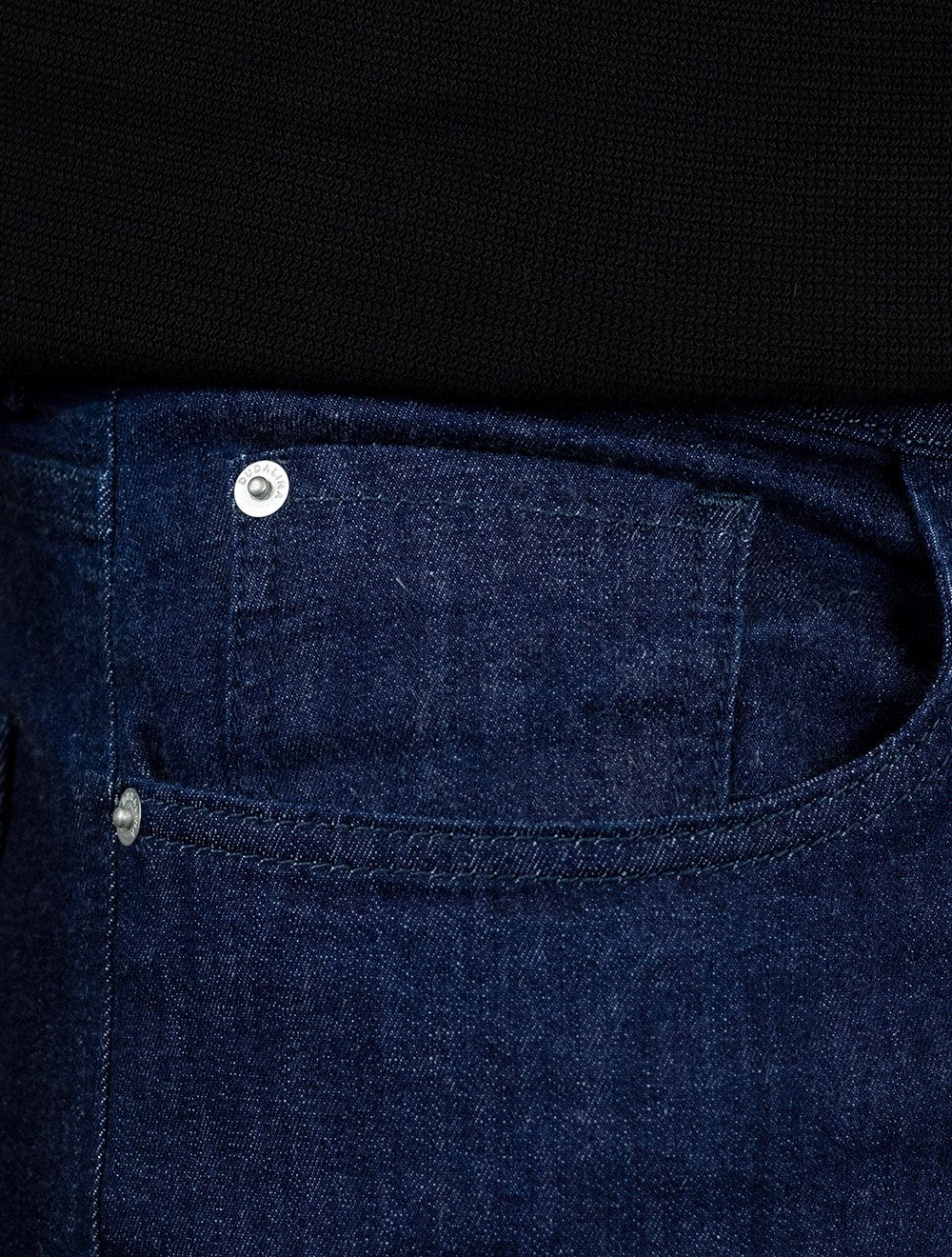 Calça Dudalina Jeans Masculina Regular Stretch Classica Azul Escuro