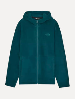 Blusa The North Face Masculina Fleece Glacier Full Zip Com Capuz TNF Azul Petróleo