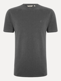 Camiseta Dudalina Regular Piquet Retilinea Cinza Escuro