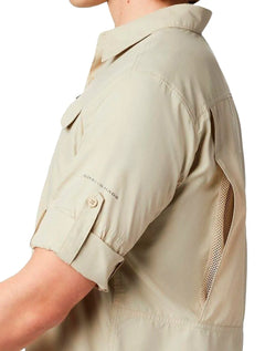 Camisa Columbia Silver Ridge II Fossil Cáqui Claro