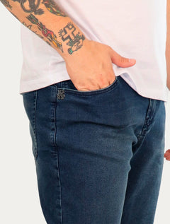 Bermuda John John Jeans Masculina Clássica Cartagena Azul Médio